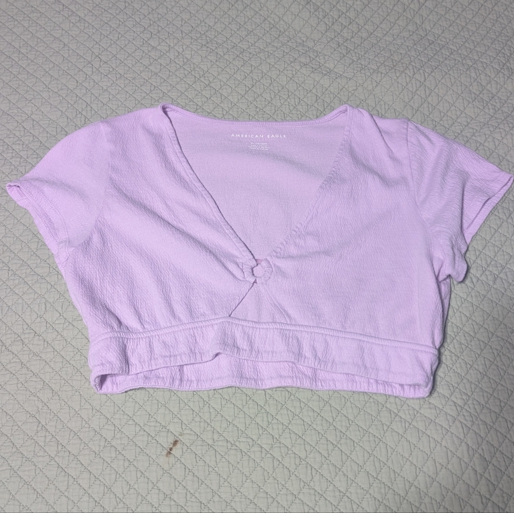 Aerie Lavender Crop Top